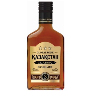 Коньяк Global Wine Казахстан Сlassic 3 звезды 0,2