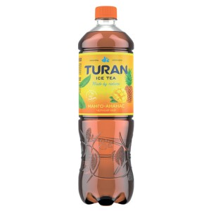 TURAN ice tea Черный чай со вкусом манго и ананаса 1л