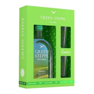 Водка Green Steppe Summer 0,5 Сувенирный набор